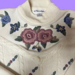 Alfred Dunner Women's Floral Sweater